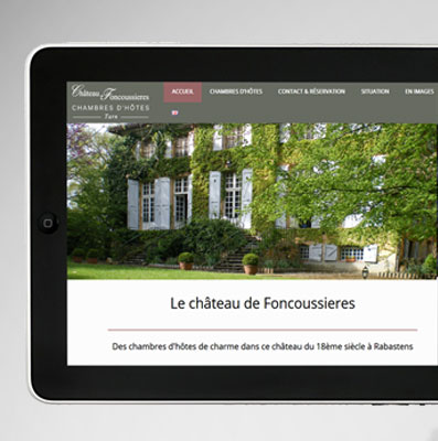 site web chateau de foncoussieres